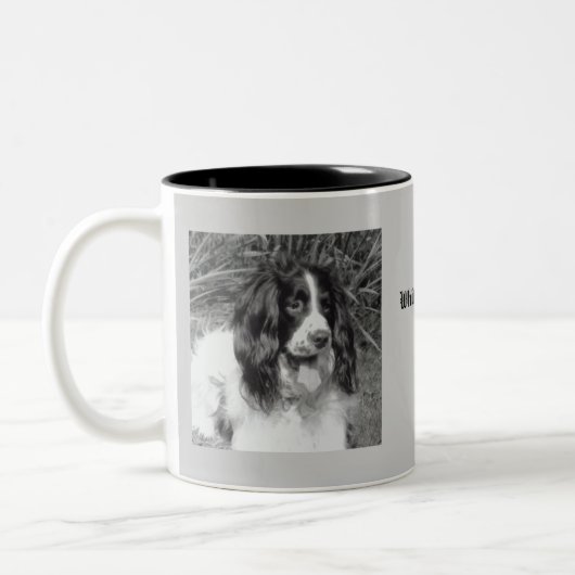 Engelse Springer Spaniel-Mok Tweekleurige Koffiemok (Links)