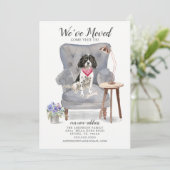 Engelse Springer Spaniel Moving Announement Aankondiging (Staand voorkant)
