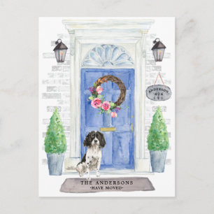 Engelse Springer Spaniel Moving Announement Briefkaart