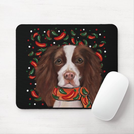 Engelse Springer Spaniel Muismat (Met muis)