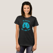 Engelse Springer Spaniel My Therapist heeft een We T-shirt (Voorkant volledig)