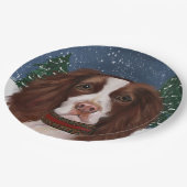 ENGELSE SPRINGER SPANIEL          PAPIEREN BORDJE (Gekanteld)
