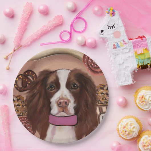 Engelse Springer Spaniel Papieren Bordje (Feest)
