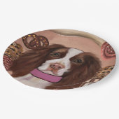Engelse Springer Spaniel Papieren Bordje (Gekanteld)
