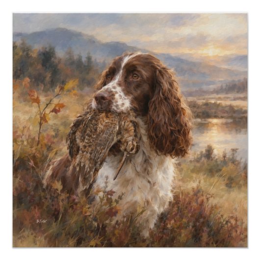 Engelse Springer Spaniel Perfect Poster (Voorkant)