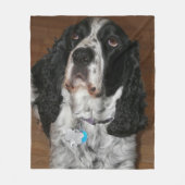 Engelse Springer Spaniel Pet Foto Fleece Deken (Voorkant)