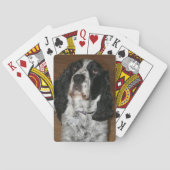 Engelse Springer Spaniel Pet Foto Speelkaarten (Achterkant)