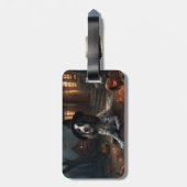 Engelse Springer Spaniel Pompoenen Halloween Griez Bagagelabel (Achterkant verticaal)