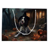 Engelse Springer Spaniel Pompoenen Halloween Griez Groot Cadeauzakje (Achterkant)