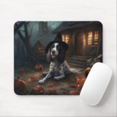 Engelse Springer Spaniel Pompoenen Halloween Griez Muismat (Met muis)