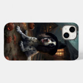 Engelse Springer Spaniel Pompoenen Halloween Scary Case-Mate iPhone Case (Achterkant (horizontaal))