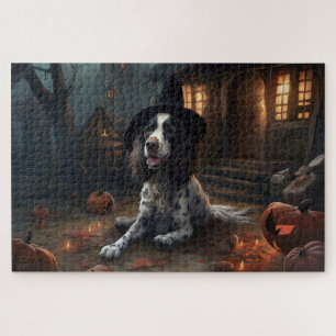 Engelse Springer Spaniel Pompoenen Halloween Scary Legpuzzel