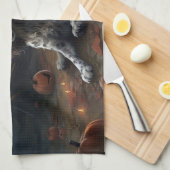 Engelse Springer Spaniel Pompoenen Halloween Scary Theedoek (Quarter Fold)