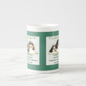 Engelse Springer Spaniel-Puppies Porselein Kop (Voorkant)