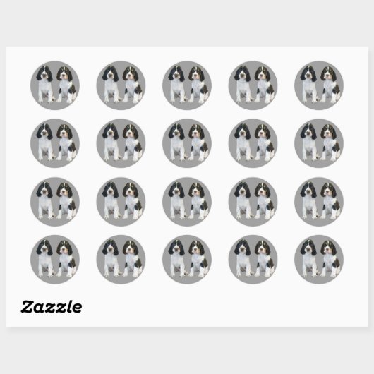Engelse Springer Spaniel Puppies Sticker (Vel)