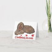 Engelse Springer Spaniel Puppy Love Kaart (Achterkant)