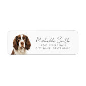 Engelse Springer Spaniel Retouradreslabels Etiket (Voorkant)