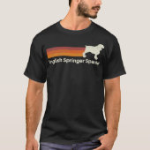  Engelse Springer Spaniel Retro mama papa T-shirt (Voorkant)
