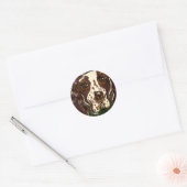 Engelse Springer Spaniel Ronde Sticker (Envelop)