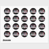 Engelse Springer Spaniel Santa hat gewei elf Chr Ronde Sticker (Vel)