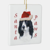 Engelse Springer Spaniel Santa Paws Keramisch Ornament (Rechts)