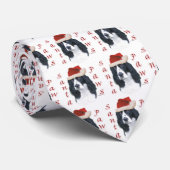 Engelse Springer Spaniel Santa Paws Stropdas (Opgerold)