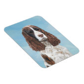 Engelse Springer Spaniel Schilderij Originele Hond Magneet (Rechterzijde)