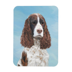 Engelse Springer Spaniel Schilderij Originele Hond Magneet