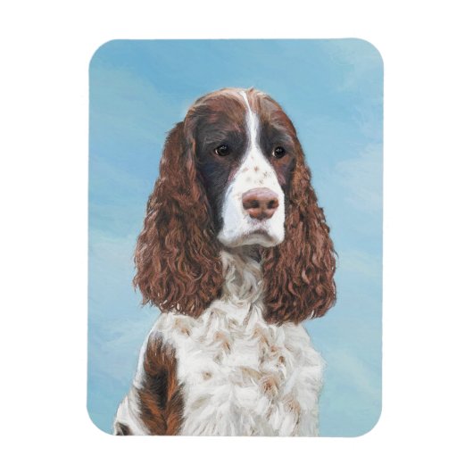 Engelse Springer Spaniel Schilderij Originele Hond Magneet (Verticaal)