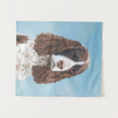 Engelse Springer Spaniel Schilderij Originele Hond Wandkleed (Voorkant (horizontaal))