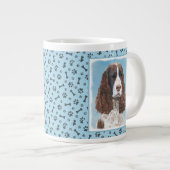 Engelse Springer Spaniel schildert Originele Dog A Grote Koffiekop (Voorkant rechts)