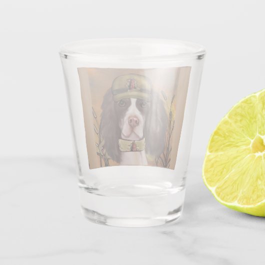 Engelse Springer Spaniel  Shot Glas (Achterkant)