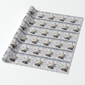 Engelse Springer Spaniel Sneeuwengel Cadeaupapier (Uitgerold)
