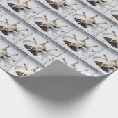 Engelse Springer Spaniel Sneeuwengel Cadeaupapier (Hoek)