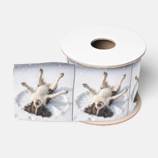 Engelse Springer Spaniel Sneeuwengel Grosgrain Lint (Spoel)