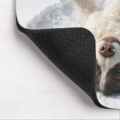 Engelse Springer Spaniel Sneeuwengel Muismat (Hoek)