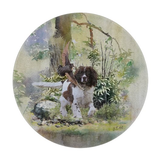 Engelse Springer Spaniel Snijplank (Voorkant)