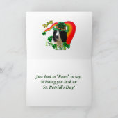 Engelse Springer Spaniel St Patricks Day Kaart (Binnen)