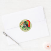 Engelse Springer Spaniel St Patricks Day Ronde Sticker (Envelop)