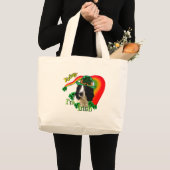 Engelse Springer Spaniel St. Pattys Grote Tote Bag (Voorkant (product))