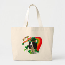 Engelse Springer Spaniel St. Pattys Grote Tote Bag