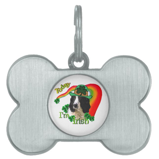 Engelse Springer Spaniel St. Pattys Huisdieren Naamplaatje (voorkant)