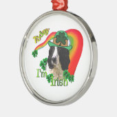 Engelse Springer Spaniel St. Pattys Metalen Ornament (Links)