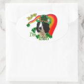 Engelse Springer Spaniel St. Pattys Ovale Sticker (Tas)