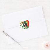 Engelse Springer Spaniel St. Pattys Ronde Sticker (Envelop)