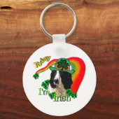 Engelse Springer Spaniel St Pattys Sleutelhanger (Voorkant)