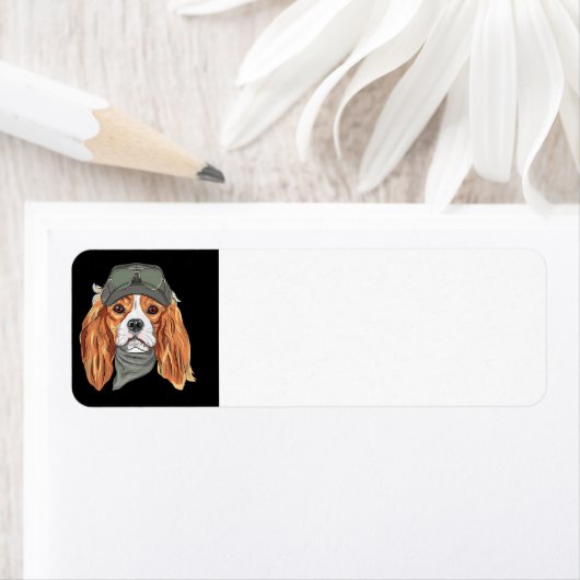 Engelse Springer Spaniel Steampunk Etiket (Insitu)