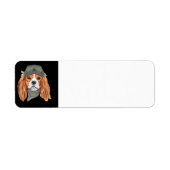 Engelse Springer Spaniel Steampunk Etiket (Voorkant)