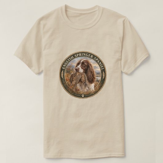 Engelse Springer Spaniel T-shirt (Design voorkant)