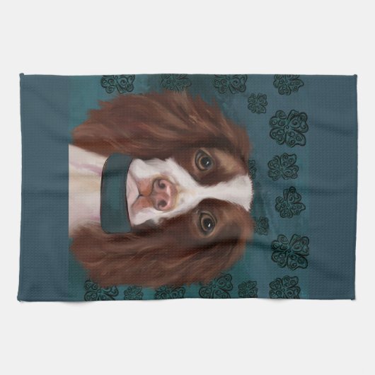 Engelse Springer Spaniel Theedoek (Horizontaal)